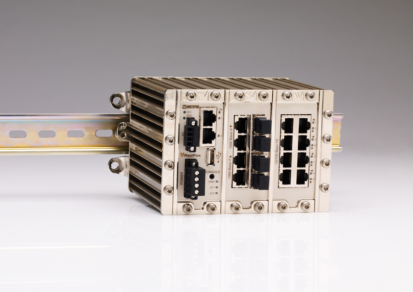 O comutador Ethernet industrial Westermo reduz o esforço da medição de força ABB